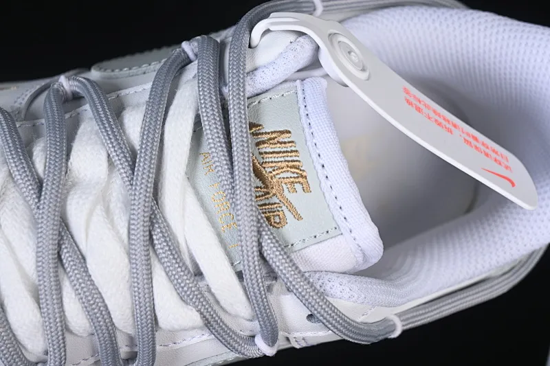 All Categories Nk Air Force 1 Air Force Series Nk Air Force 1 Low Air Force Low Nike Air Force 1'07 Low White Gray Gold Double Hook Air Force One Low Casual Shoes CZ0170-106